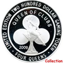-200 Four Queens Queen of Clubs silver  2009 obv.